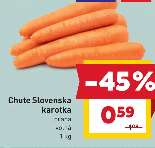 Chute Slovenska karotka praná voľná
