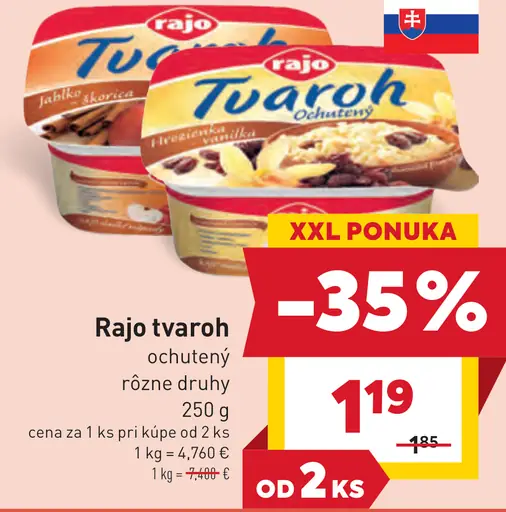 Rajo tvaroh ochutený