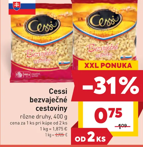 Cessi bezvaječné cestoviny