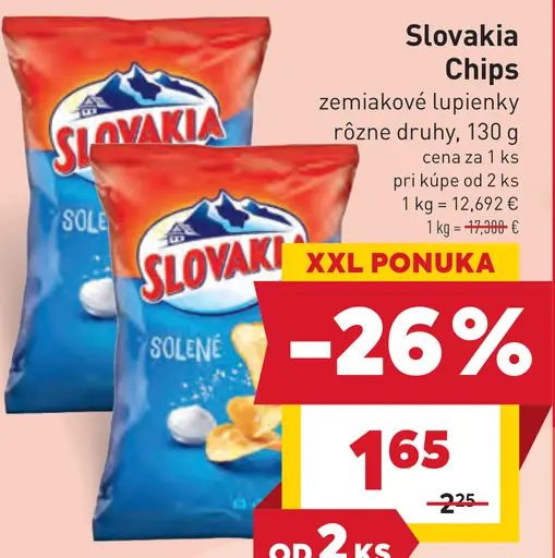 Slovakia Chips zemiakové lupienky