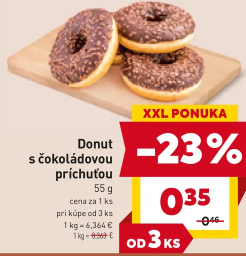 Donut s čokoládovou príchuťou