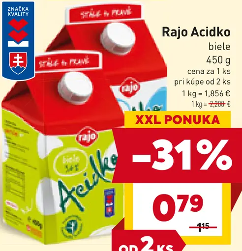 Rajo Ačidko biele
