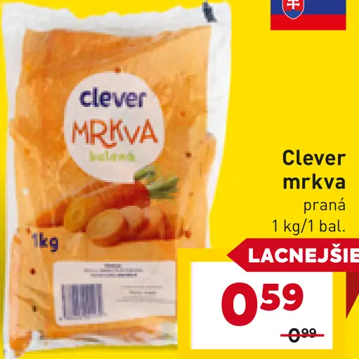 Clever mrkva praná