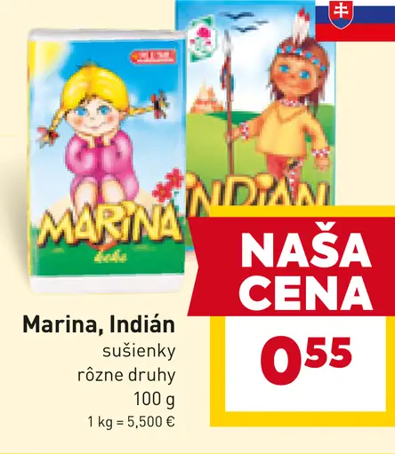 Marina, Indián sušienky