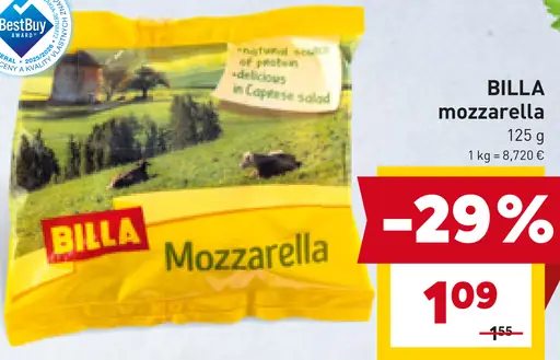 BILLA mozzarella