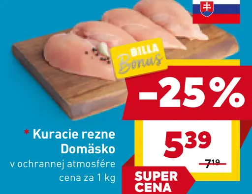 Kuracie rezne Domáško v ochrannej atmosfére