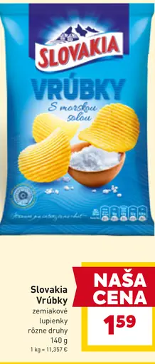 Slovakia Vŕubky zemiakové lupienky s maslovou chuťou