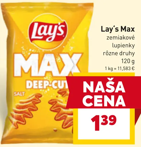 Lay's Max zemiakové lupienky