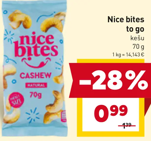 Nice bites to go kešu