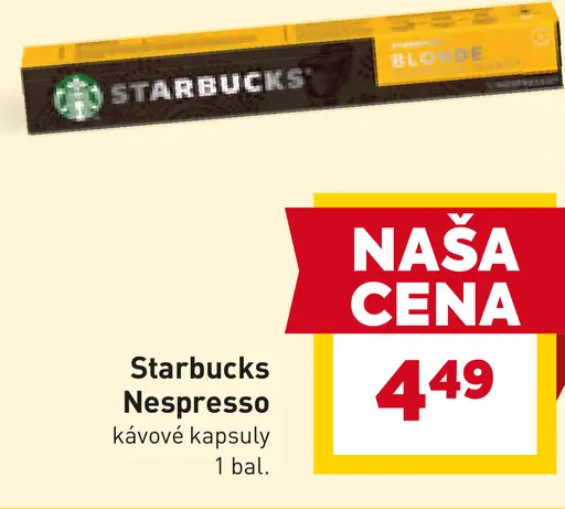 Starbucks Nespresso kávové kapsuly