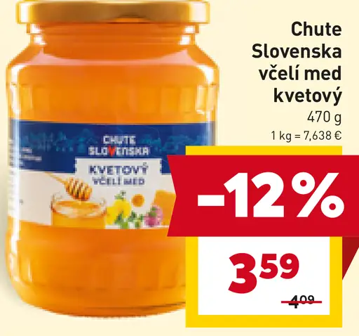 Chute Slovenska včelí med kvetový