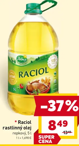 Raciol rastlinný olej