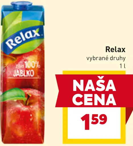 Relax ovocný nápoj rôzne druhy