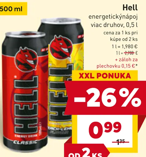 Hell energetický nápoj plechovka