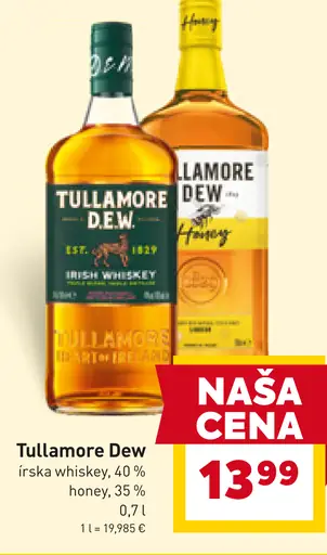 Tullamore Dew írska whiskey