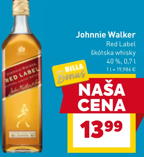 Johnnie Walker Red Label škótska whiskey