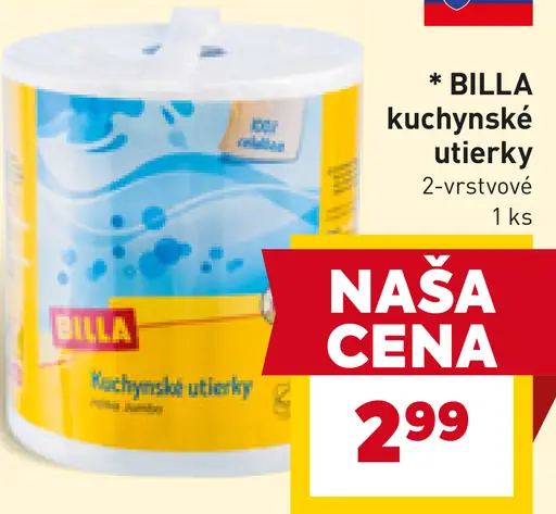 BILLA kuchynské utierky 2-vrstvové