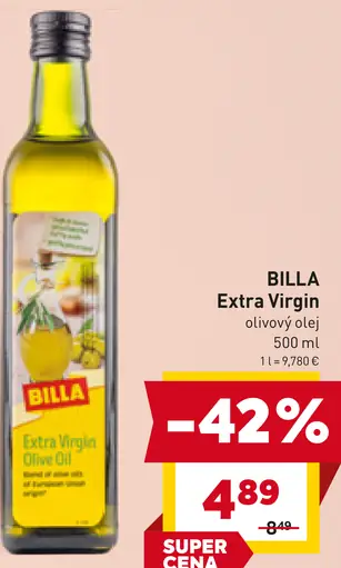 BILLA Olivový olej Extra Virgin