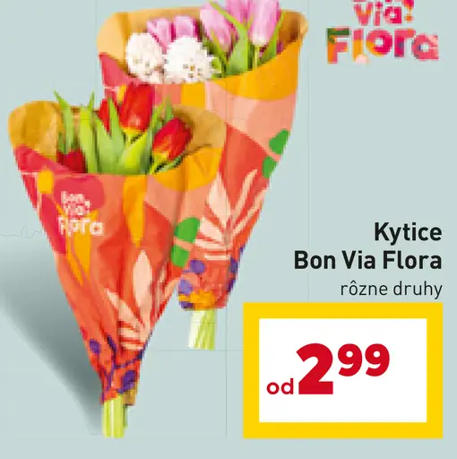 Kytice Bon Via Flora rôzne druhy