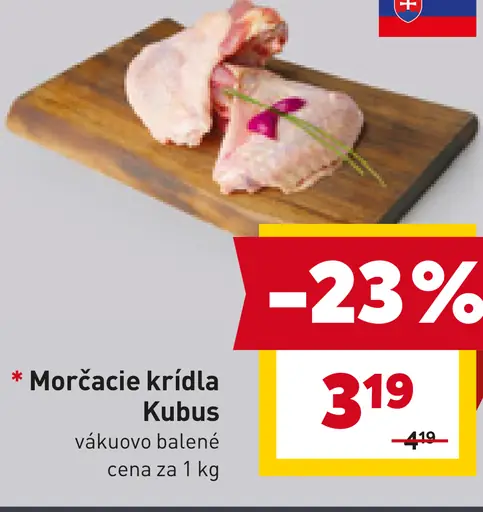 Morčacie krídla Kubus vákuovo balené