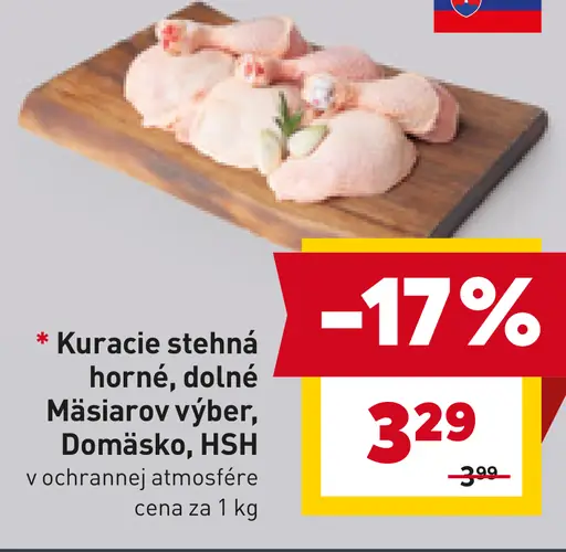 Kuracie stehná horné, dolné Mäsiarov výber Domaško HSH v ochrannej atmosfére