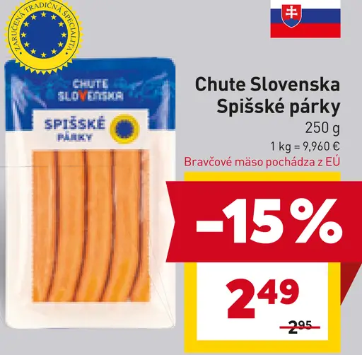 Chute Slovenska Spišské párky