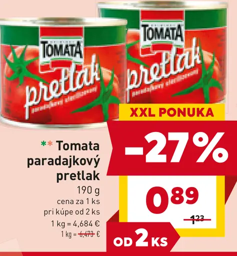 TOMATA Paradajkový pretlak