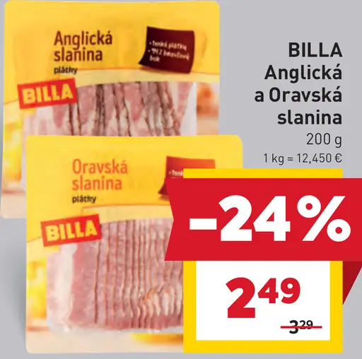 BILLA Anglická slanina