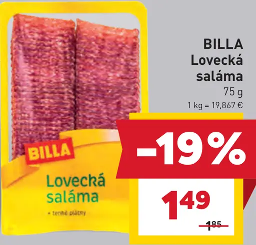 BILLA Lovecká saláma