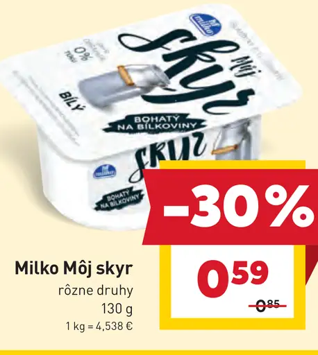 Milko Môj skyr biely jogurt typu skyr