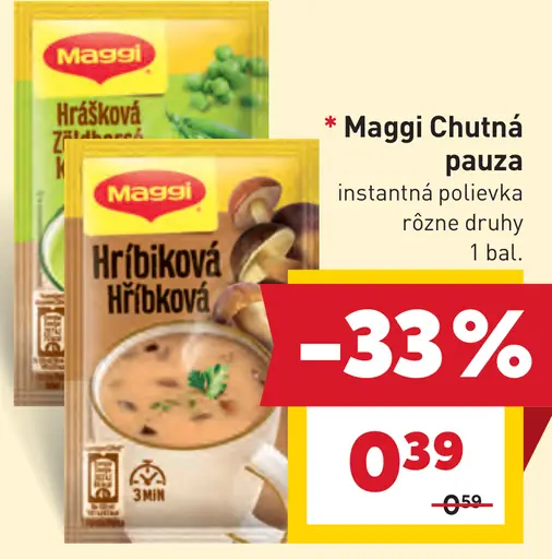 Maggi instantná polievka rôzne druhy