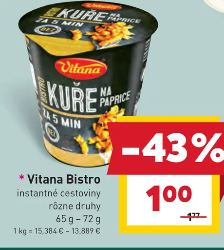 Vitana Bistro instantné cestoviny