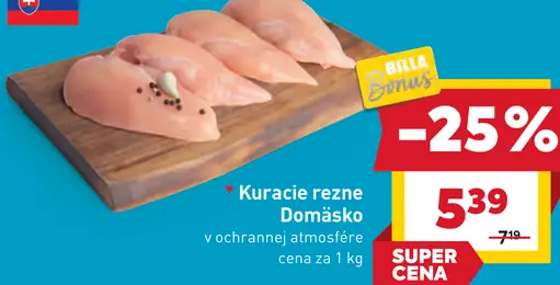 Domašsko kuracie rezne v ochrannej atmosfére