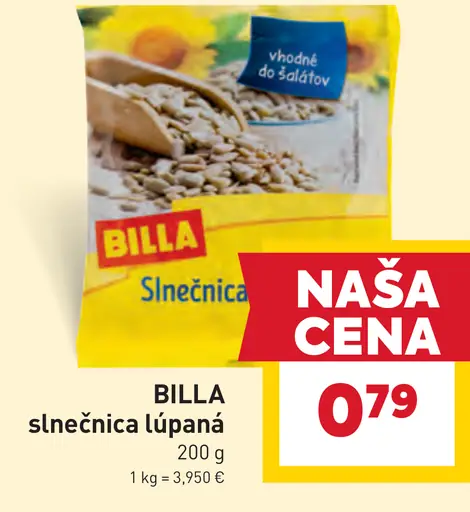 BILLA slnečnica lúpaná