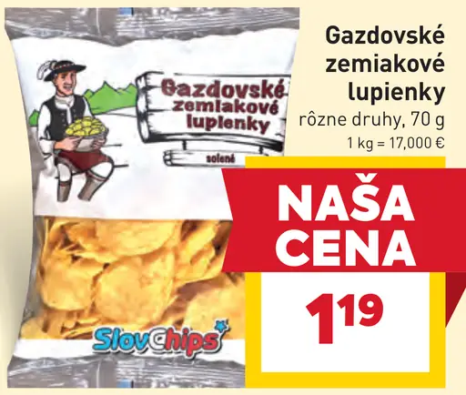 Gazdovské zemiakové lupienky