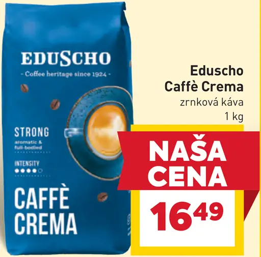Eduscho Caffè Crema zrnková káva