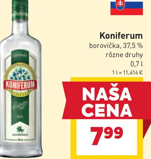 Koniferum Borovička 37,5%