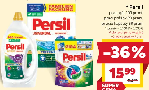 Persil prací prostriedok – gél, prášok alebo kapsuly