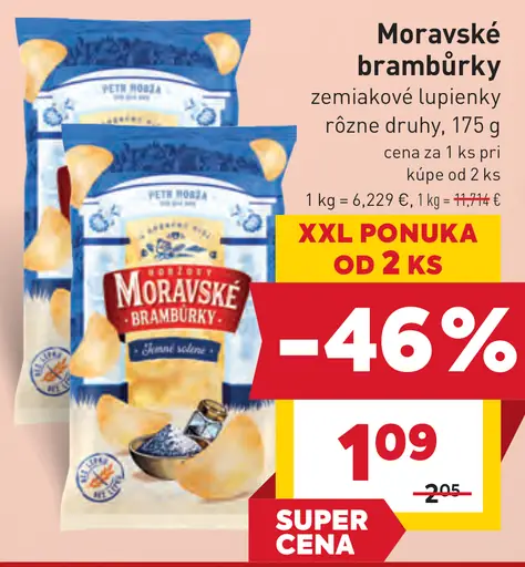 Moravské brambůrky zemiakové lupienky