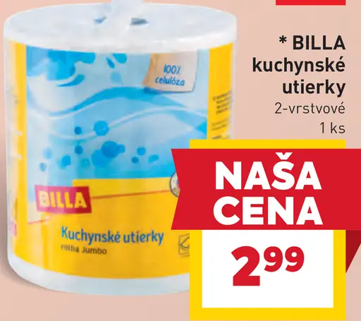 BILLA kuchynské utierky 2-vrstvové