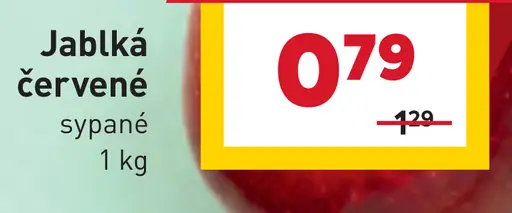 Jablká červené sypané