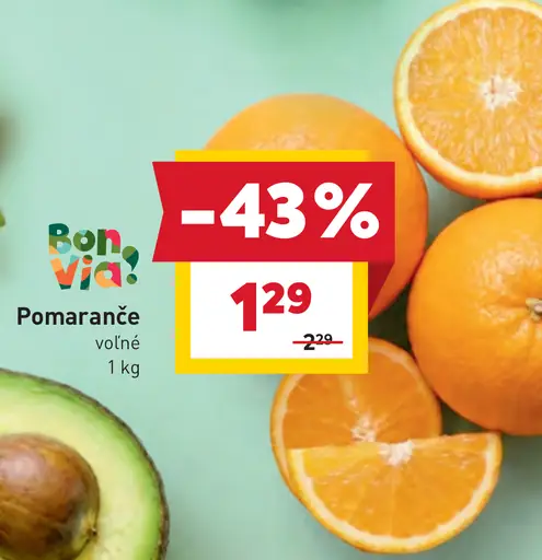 Bon Via pomaranče voľné