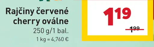 Bon Via rajčiaky červené cherry oválne