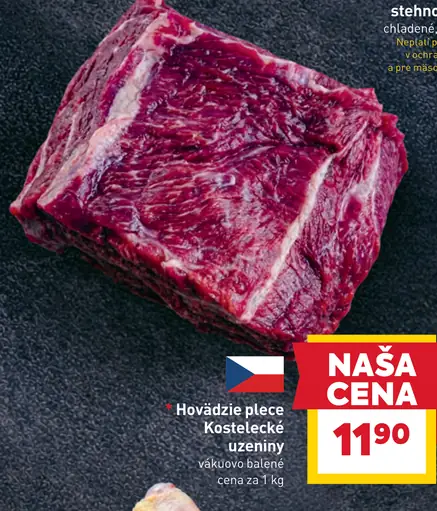 Kostelecké uzeniny Hovädzie plece