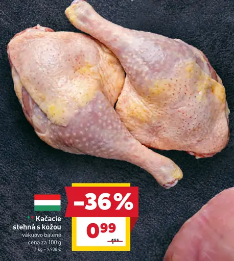 Kačacie stehná s kožou