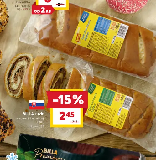 BILLA závin orechový