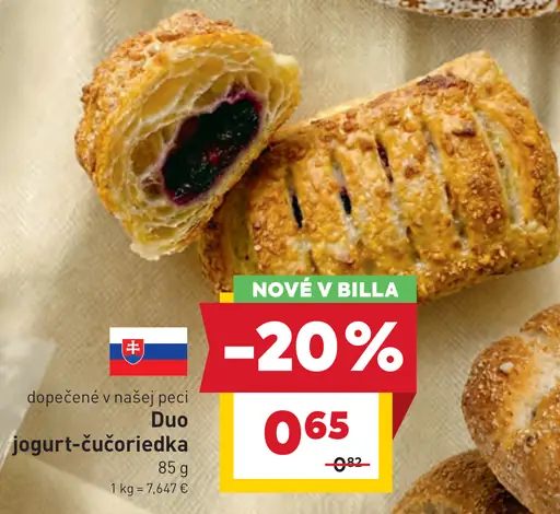 Duo jogurt-čučoriedka