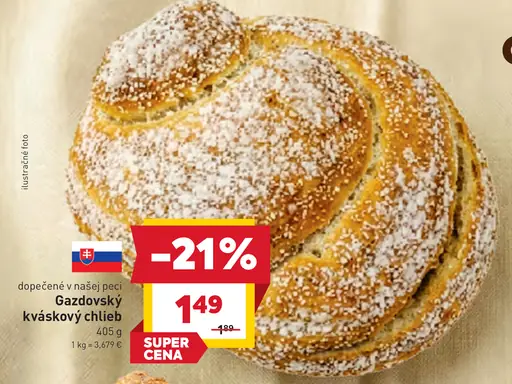 Gazdovský kváskový chlieb