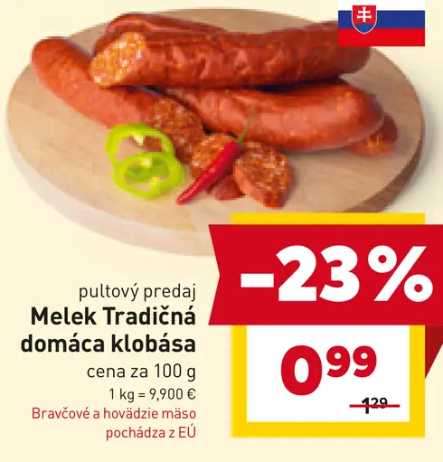 Melek Tradičná domáca klobása