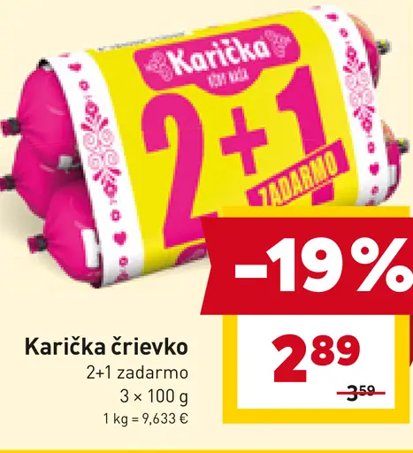 Karička črievko Tavený syr